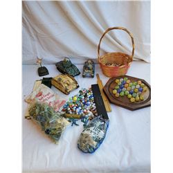 Vintage Marble Collection and Toy Tanks