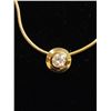 Image 4 : 14k Diamond Solitaire Necklace