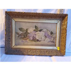 Antique Floral Oil Painting