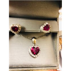 14kt White Gold and Diamonds Set