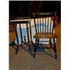 Image 1 : Hitchcock Chair and Marble Top Side Table
