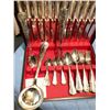 Image 2 : Silver Plate Flatware Set