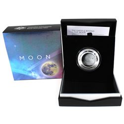 Australia Mint Issue: 2019 $5 The Earth & Beyond - The Moon 1oz Fine Silver Domed Coloured Coin (TAX