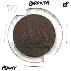 Bermuda 1793 Penny Extra Fine