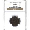 Image 1 : British North Borneo 1886-H 1/2-cent NGC Certified MS-62 Brown! Lustrous brown coin with sharp detai