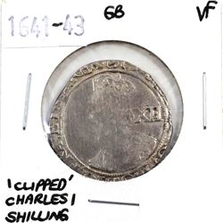 Great Britain 1641-43 'Clipped' Charles I Shilling VF.