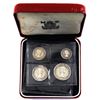 Image 2 : Great Britian 1953 4-coin Maundy Money Set, in original Display Case! Low Mintage Year! Coins are ch