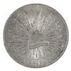 Image 3 : Mexico 1894 ZS FZ 8 Reales (Zacatecas) in BU Condition. Bright coin with several die cracks and anom
