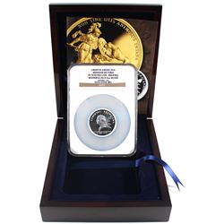 Paris Mint Issue: 2014 Libertas Americana Monnaie De Paris 5oz Silver High Relief Restruck NGC PF-70