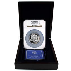 Pobjoy Mint Issue: 2013 Isle of Man 5oz Silver High Relief Angel NGC PF-70 Ultra Cameo Inside Deluxe