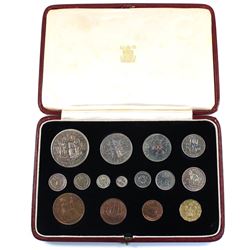 Royal Mint Issue: 1937 Great Britain 15-coin Specimen Set in Original Royal Mint Case. The Silver co