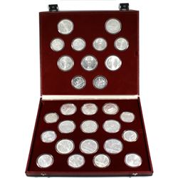 Russia 1980 Moscow Olympics 28-coin Silver coins in set with original box. This set includes 14x Sil