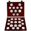 Image 1 : Russia 1980 Moscow Olympics 28-coin Silver coins in set with original box. This set includes 14x Sil