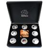 Image 1 : Solomon Island Mint Issue: 2019 $5 Shapes of Australia Fine Silver 8-Coin Set (TAX Exempt). Coins co