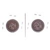 Image 2 : United States 1853 25-cent Arrows + Rays in Fine & 1854 in VF Seated Liberty 25-cent.