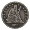 Image 3 : United States 1876-CC 25-cent Seated Liberty in VF condition.