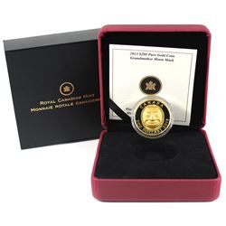 Canada 2013 $200 Grandmother Moon Mask Pure Gold Coin (33.33g 1.07 troy Ounces) (TAX Exempt).
