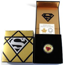 Canada 2014 $100 Iconic Superman: Adventures of Superman #596 14K Gold Coin.