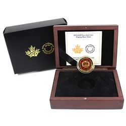 Canada 2015 $200 Singing Moon Mask Pure Gold Coin with Enamel Details (TAX Exempt). This limited min