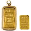 Image 1 : Scarce Vintage Johnson Matthey 1-gram & 5-gram Fine Gold Bars (TAX Exempt). 1-gram bar Serial