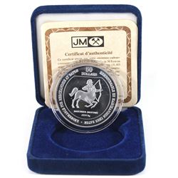 Scarce Johnson Matthey $50 Timothy Eaton Zodiac Sagittarius 1oz Fine Silver Round (TAX Exempt). Seri