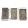 Image 2 : 1982, 1983, 1987 National Mint 1oz Fine Silver Art Bar Collection (TAX Exempt). 3pcs.