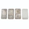 Image 2 : 4x National Refiners - USA 1oz Fine Silver Bars (TAX Exempt). Serial #243790, #281923, #281224, and