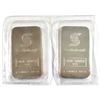 Image 1 : 2x Consecutive Johnson Matthey 'Scotiabank' 1oz Fine Silver Bars (TAX Exempt). Serial #002786, #0027