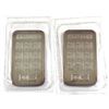 Image 2 : 2x RARE Consecutive Johnson Matthey 'Royal Bank' 1oz Fine Silver Bars (TAX Exempt). Serial #015859,