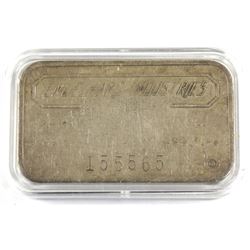 Scarce Engelhard Industries Canada 1oz Fine Silver Bars with '6 digit #' and Bull Mark (TAX Exempt).