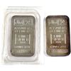 Image 1 : 2x Vintage 1979 Johnson Matthey 1oz Fine Silver Bars with Blank Back (TAX Exempt). Serial #009064, a