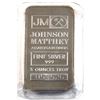 Image 1 : Vintage Johnson Matthey 5oz Fine Silver Bar with 'JM' logo Reverse (TAX Exempt). Serial #053526.