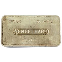 Engelhard 10oz '2nd Series' Fine Silver Bar (TAX Exempt). Serial #326132. 2nd Series 10oz example in