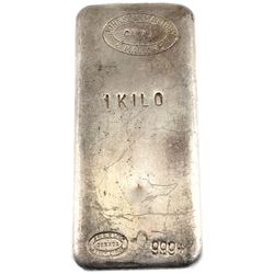 Rare! Johnson Matthey & Mallory - Canada 1-Kilo Fine Silver Bar (TAX Exempt).