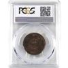 Image 2 : New Brunswick 1-cent 1864 Short 6 PCGS Certified MS-64 Red/Brown. A nice coin with strong strike det