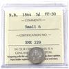 Image 1 : New Brunswick 5-cent 1864 Small 6 ICCS Certified VF-30