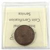 Image 2 : Newfoundland 1-cent 1920-C ICCS Certified MS-60 Brown. Light chocolate brown tones throughout. Rare