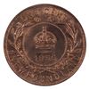 Image 3 : Newfoundland 1-cent 1936 ICCS Certified MS-65 RED. Deep Cherry red tones on lustrous fields.