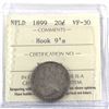 Image 1 : Newfoundland 20-cent 1899 Hook 9's ICCS Certified VF-30!