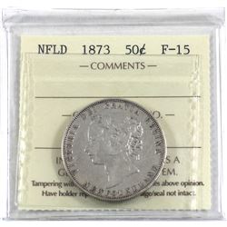 Newfoundland 50-cent 1873 ICCS Certified F-15