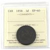 Image 1 : 1-cent 1858 ICCS Certified EF-40. *Key Date First Year Issue*