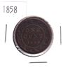 Image 1 : 1-cent 1858 in VF condition. Nice chocolate brown tones. *Key Date*