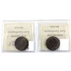 Image 2 : 1-cent 1882-H Obverse 2 & 1887 both ICCS Certified MS-62 RED & Brown. 2pcs