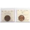 Image 1 : 1-cent 1912 R&B, & 1918 RED, both ICCS Certified MS-63 (2pcs)