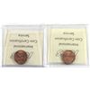 Image 2 : 1-cent 1933 & 1936 both ICCS Certified MS-64 RED! (2pcs)
