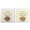 Image 2 : 1-cent 1935 & 1936 both ICCS Certified MS-64 RED! A choice set of the last 2 years of George 5th iss