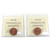 Image 2 : 1-cent 1957 & 1959 ICCS Certified MS-66. 2pcs