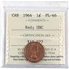 Image 1 : 1-cent 1964 ICCS Certified PL-66 Red; Ultra Heavy Cameo.