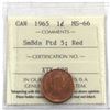 Image 1 : 1-cent 1965 SmBds Ptd 5 ICCS Certified MS-66 RED (Variety 1)