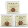 Image 1 : 1-cent 1969, 1970, & 1971 all ICCS Certified PL-66 ULTRA HEAVY CAMEO!